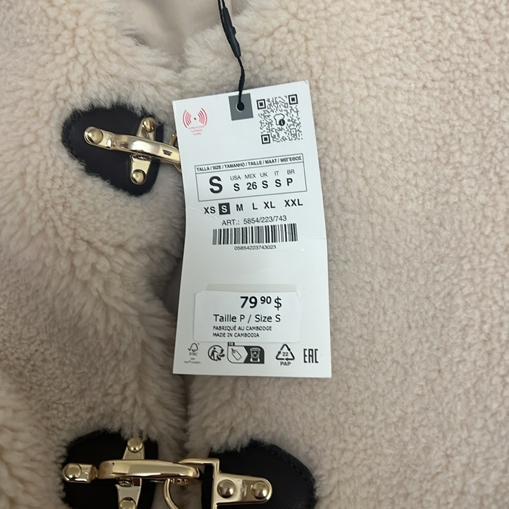 Zara Faux Shearling Jacket - Picture 7 of 8